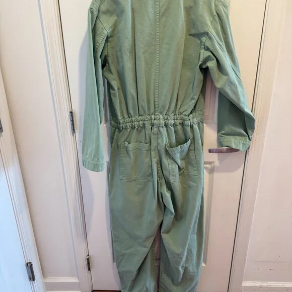 Big Bud Press Jumpsuit Long Sleeve Light Green Sage XL